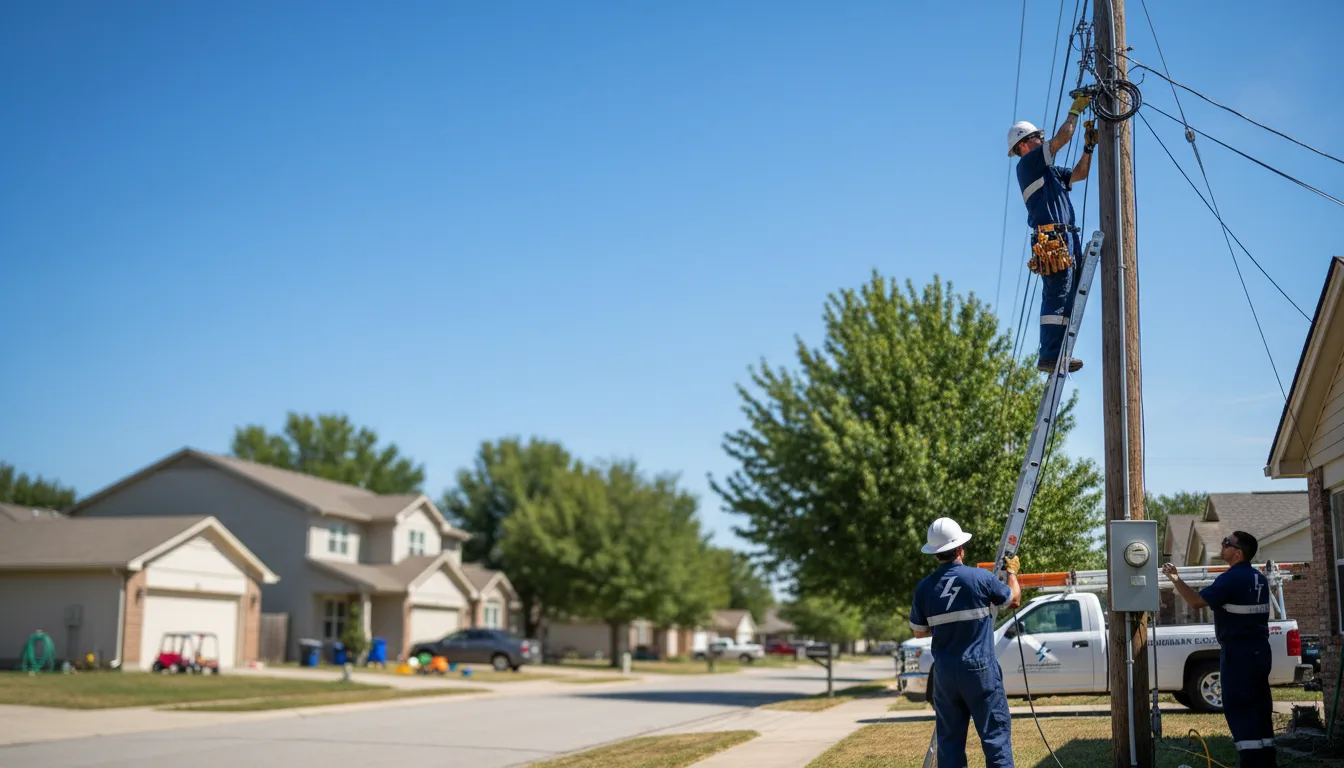Residential electrician providing installation services in Washingtonville, OH